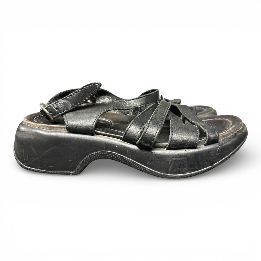 Dansko Lolita Black Leather Strappy Platform Sandals – Size 36 (US 5.5–6) - Picture 2 of 8